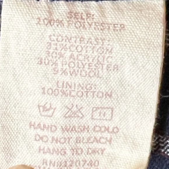 SALE!! 2 for $15 Shag Wool Cotton Blend Sleeveless Jacket‎ Button Up Pockets SM - Picture 7 of 10